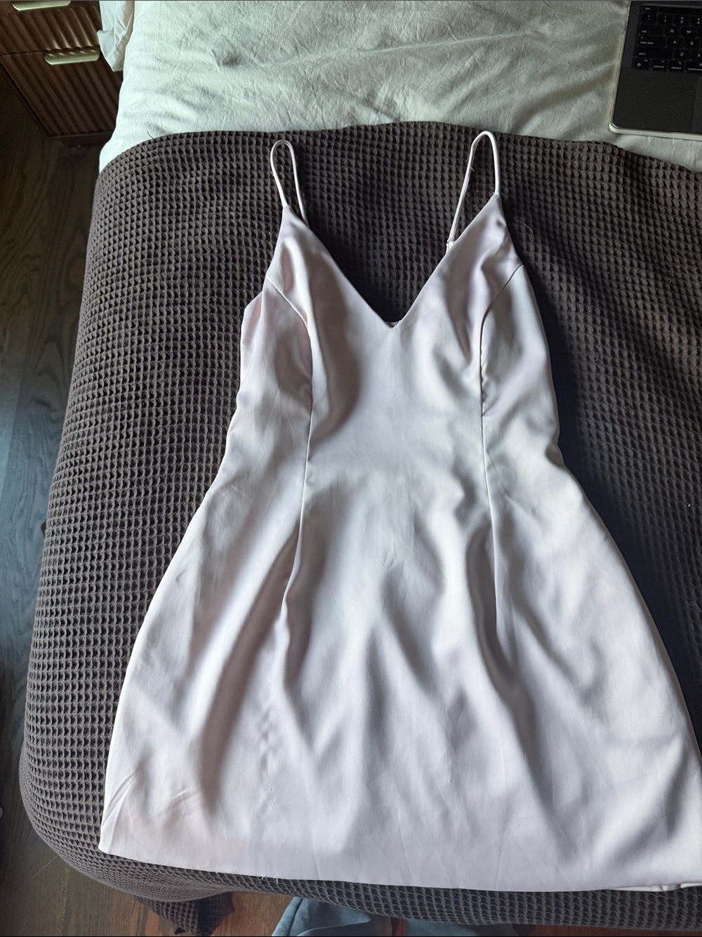 AKIRA Blush Pink Spaghetti-Strap Mini Dress
